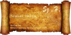 Szalai Hella névjegykártya